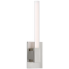 Mafra Small Sconce in Polished Nickel with White Glass