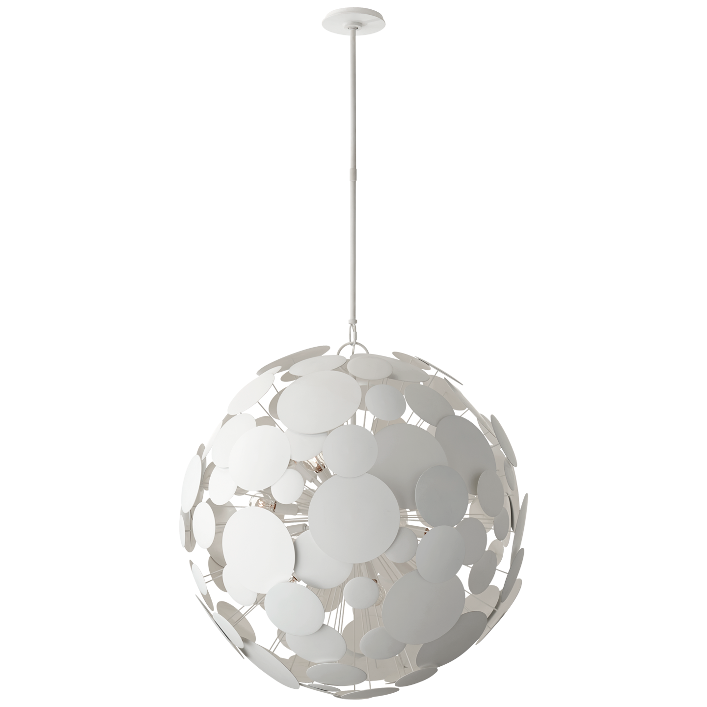 Luna Large Chandelier in Matte White