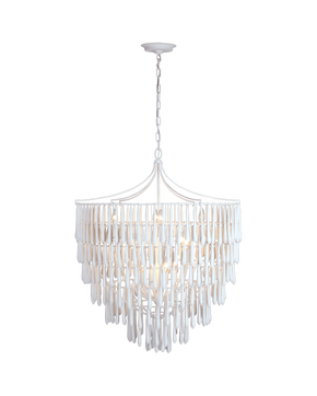 Vacarro Large Chandelier in Plaster White