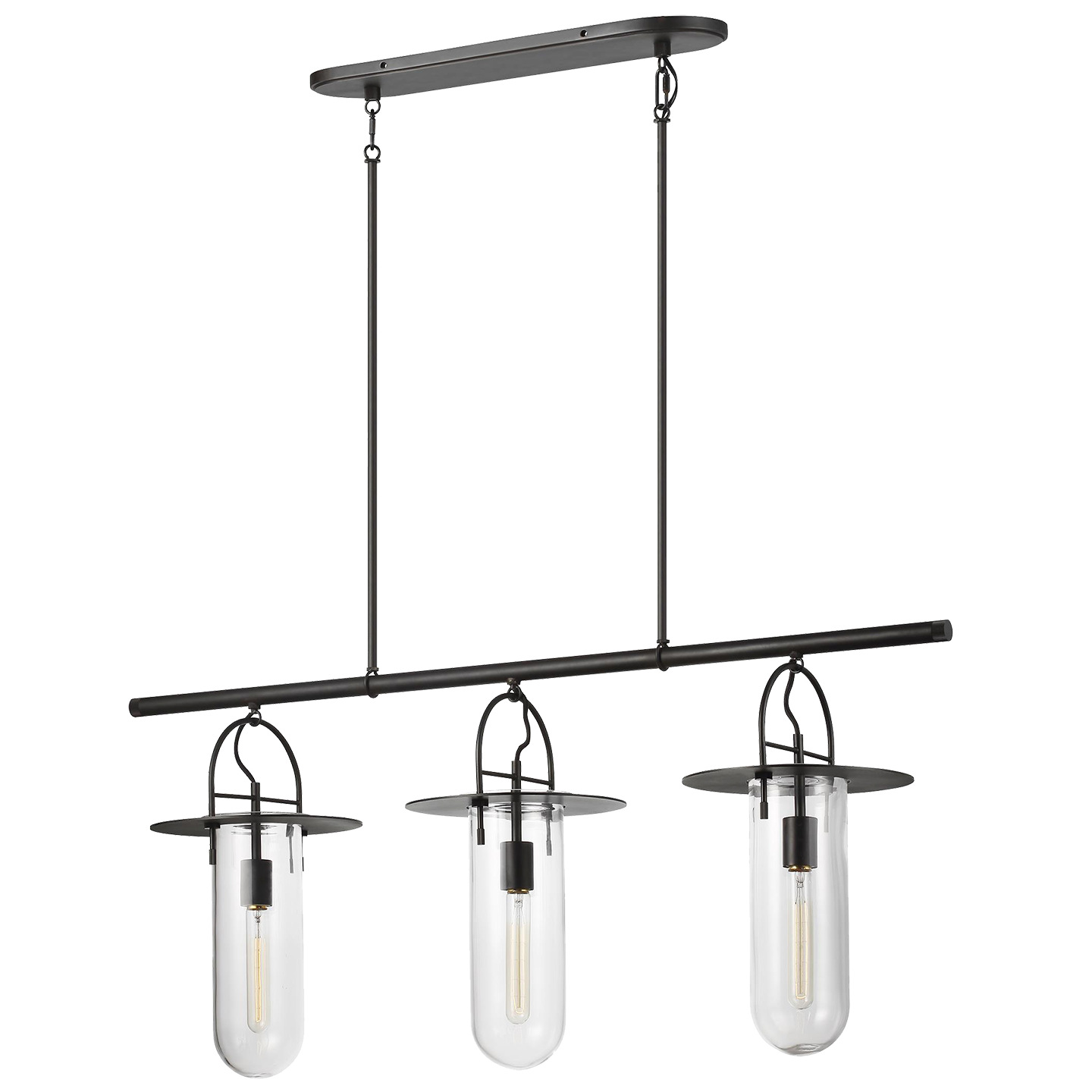 Nuance Linear Chandelier Aged Iron