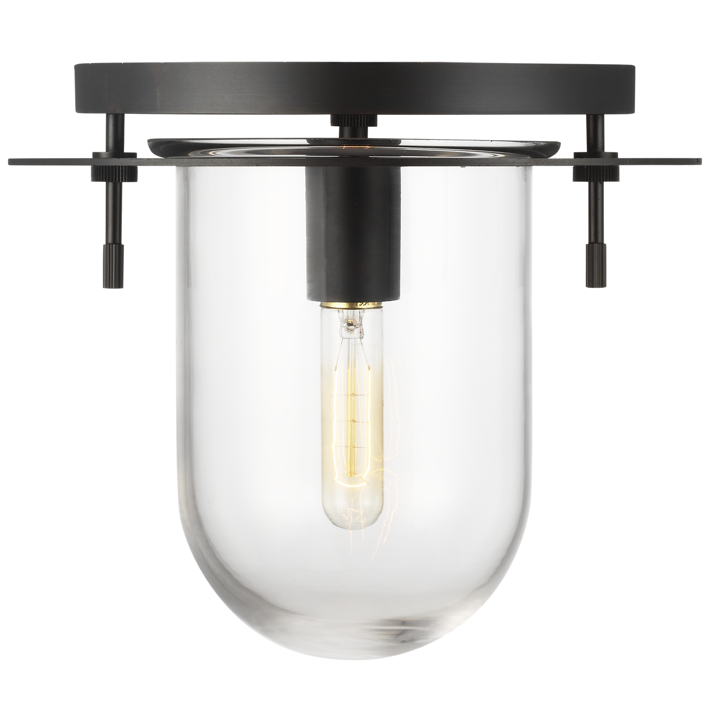 Nuance Small Flush Mount Aged Iron