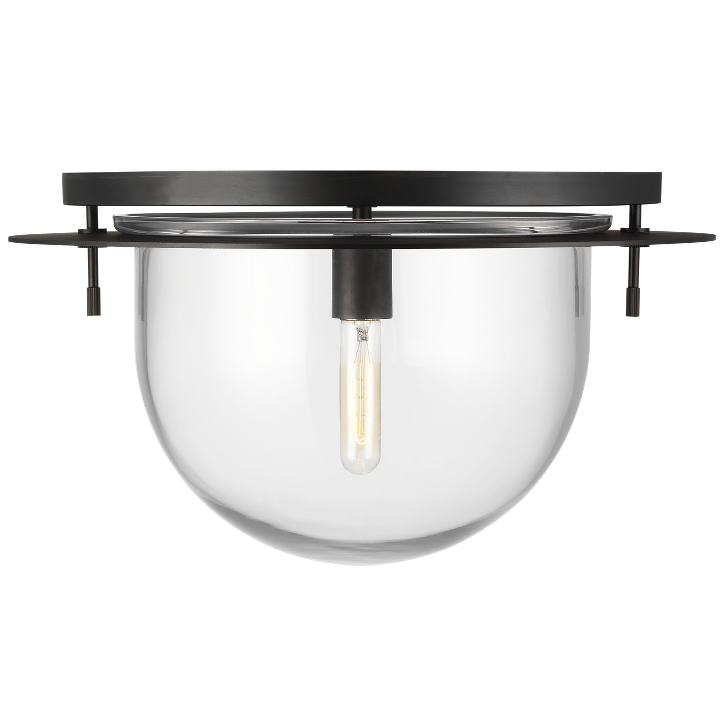 Nuance Large Flush Mount Aged Iron