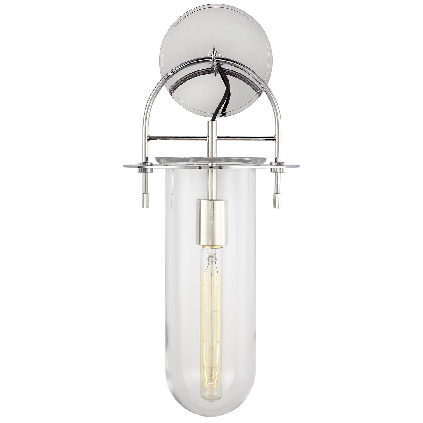 Nuance Short Sconce Polished Nickel