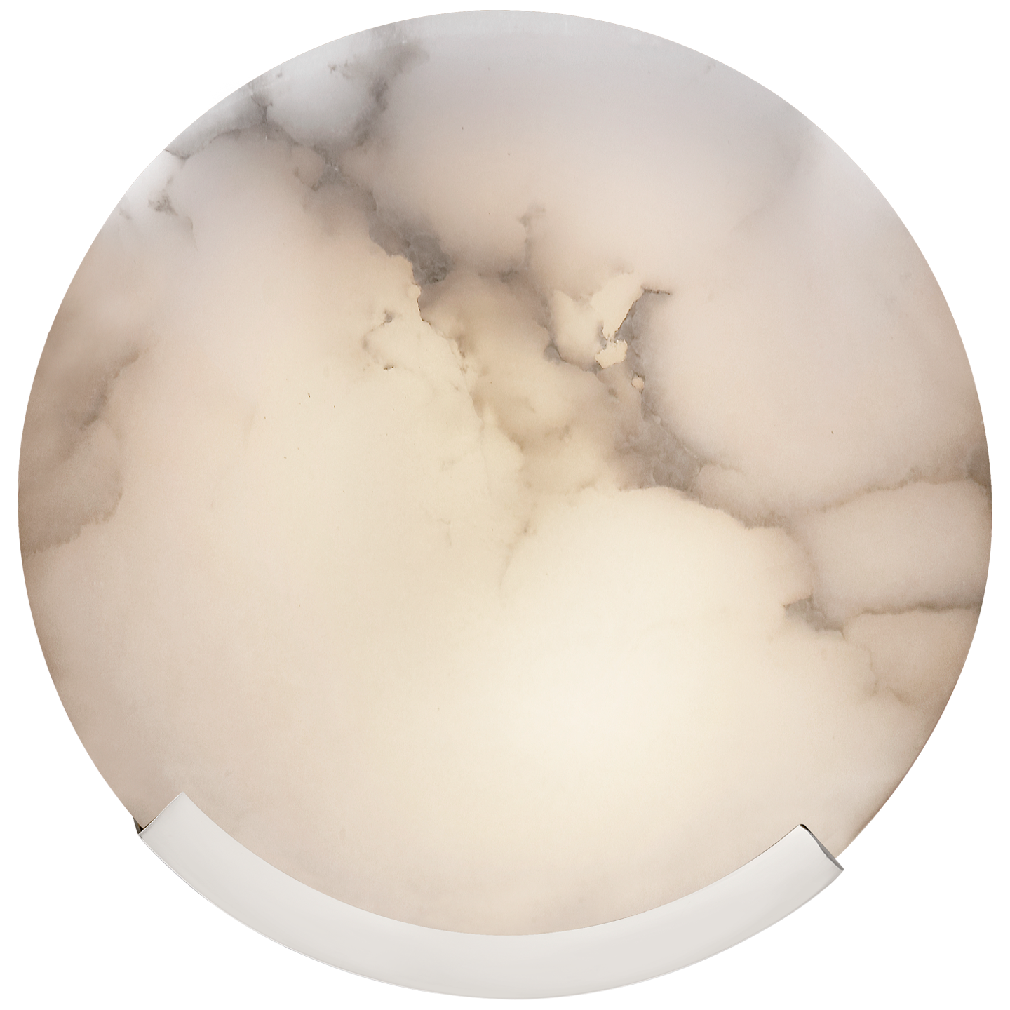 Melange Sconce in Polished Nickel with Alabaster