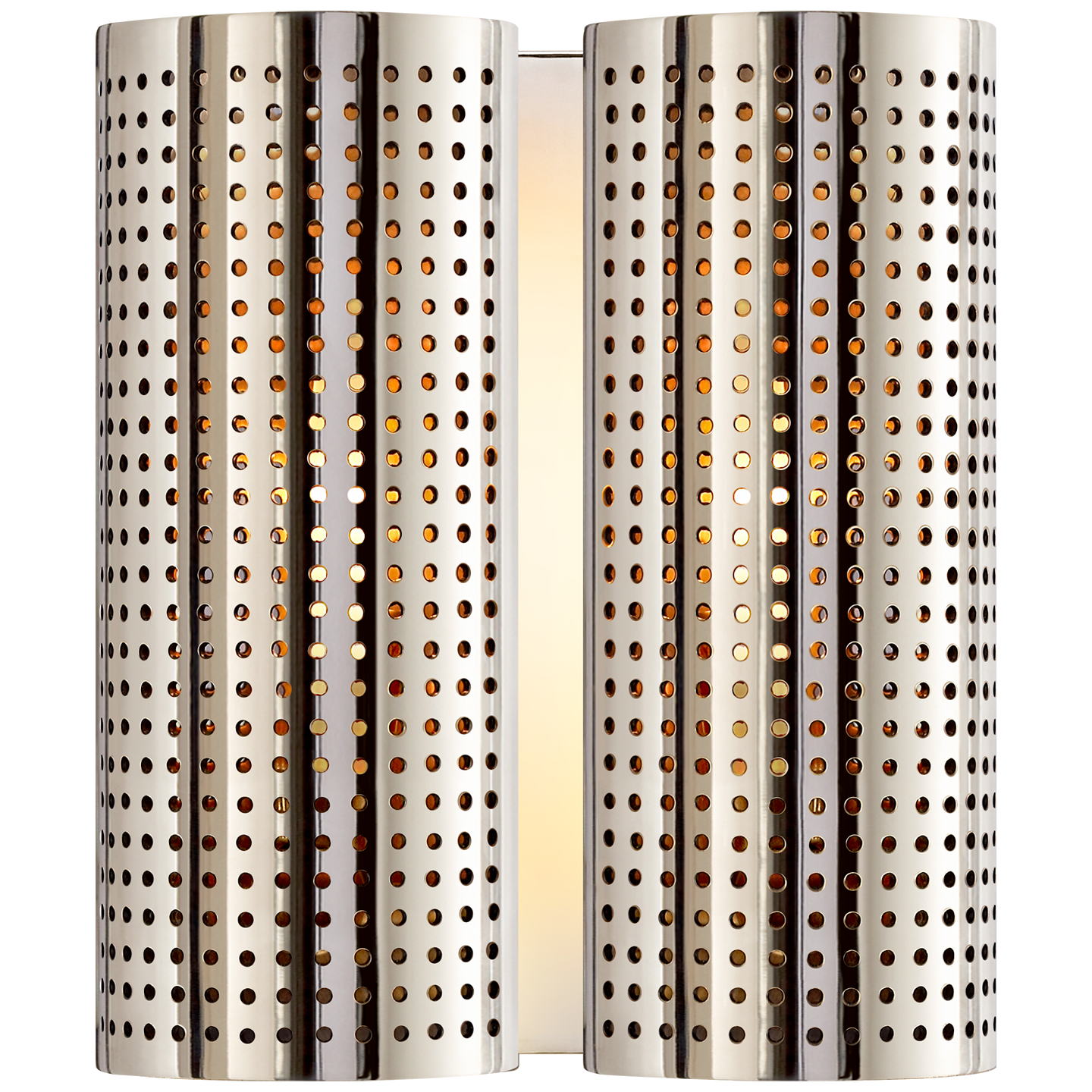 Precision Double Sconce in Polished Nickel