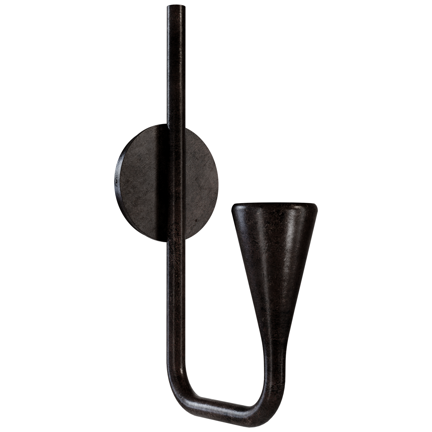 Brassica Medium Sconce in Aged Iron