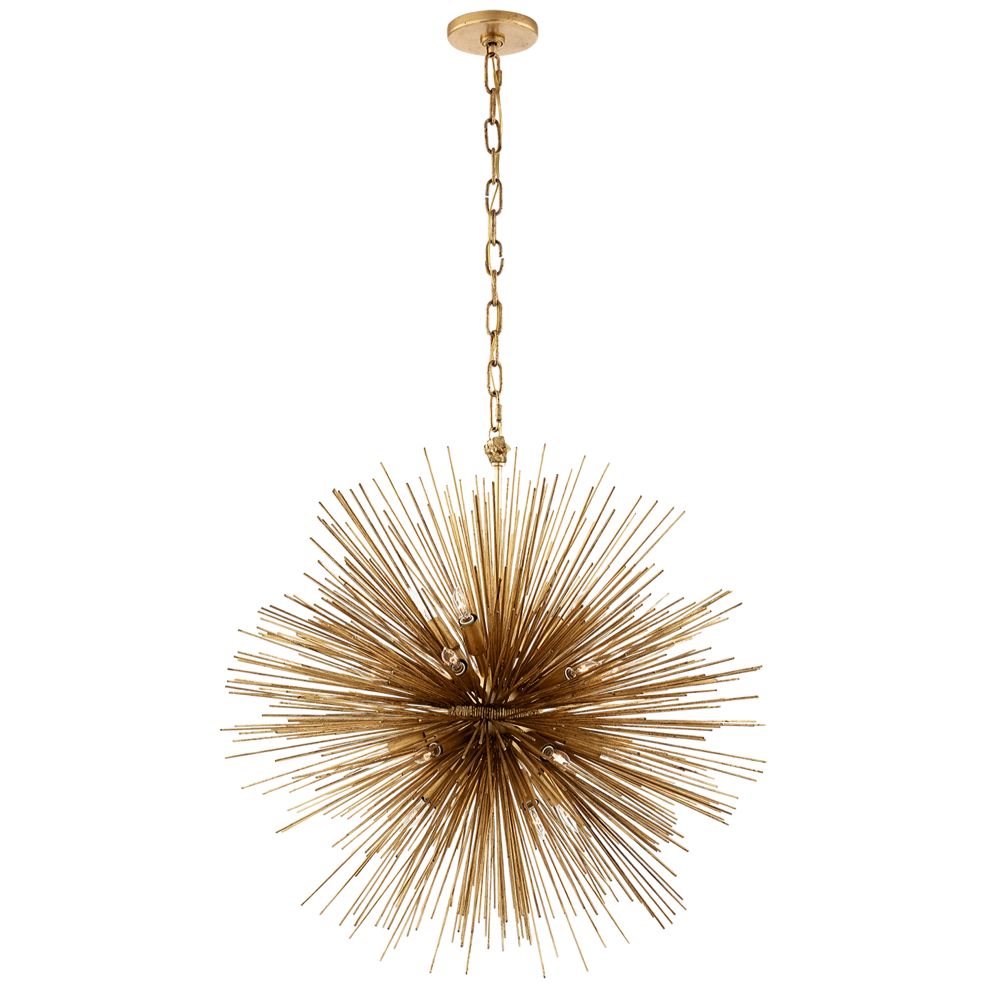 Strada Medium Round Chandelier in Gild