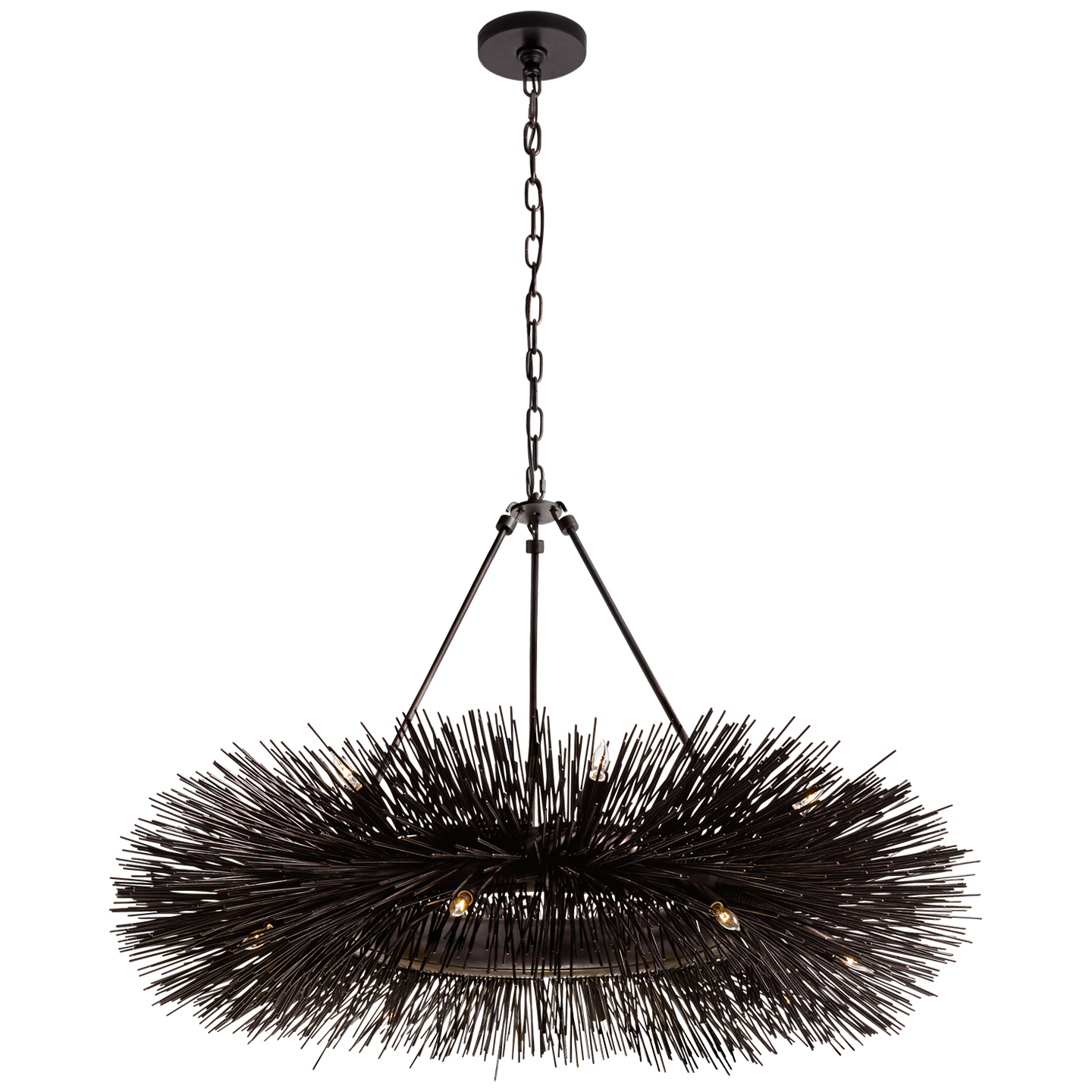 Strada Ring Chandelier in Aged Iron