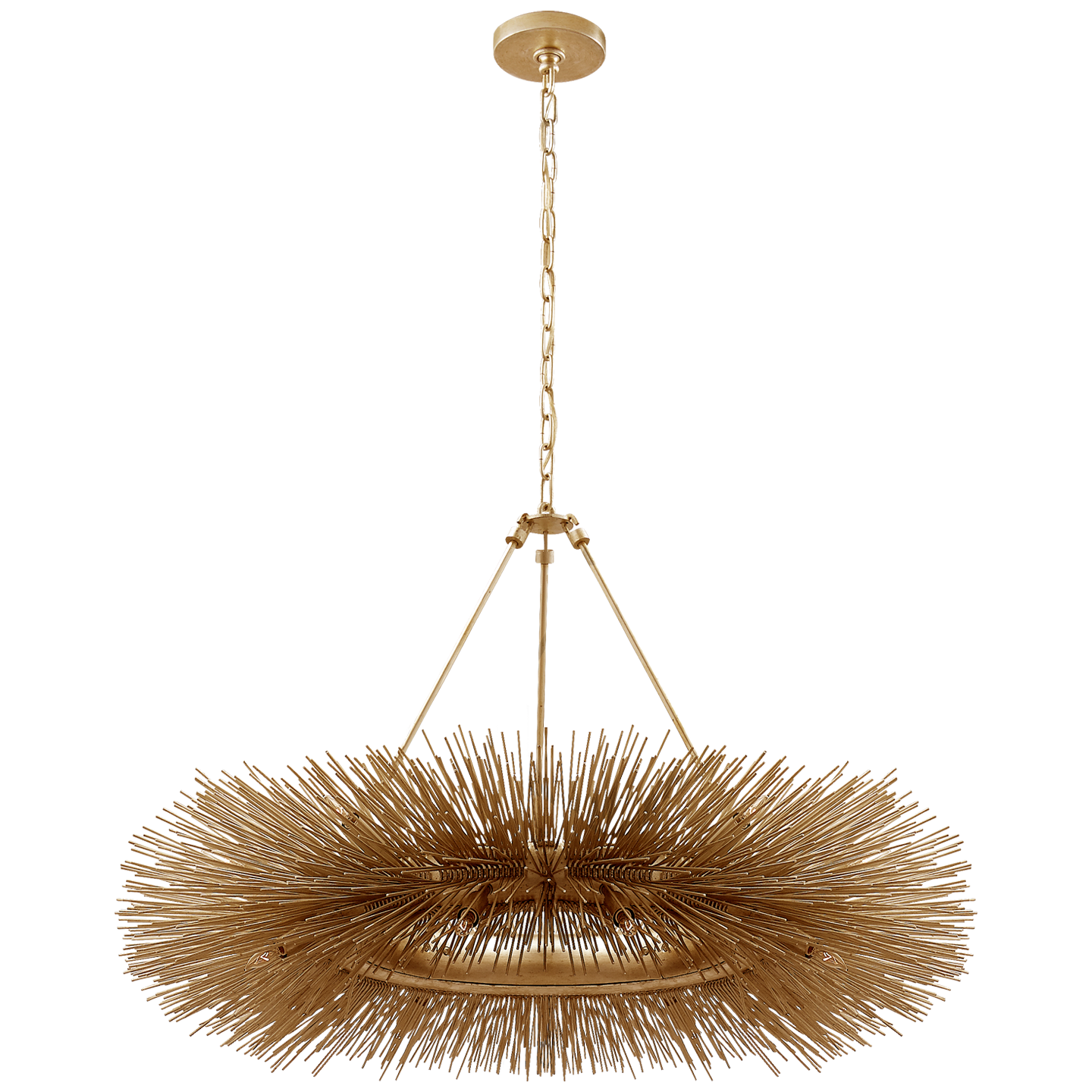 Strada Ring Chandelier in Gild