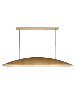 Utopia Large Linear Pendant in Gild with Frosted Acrylic
