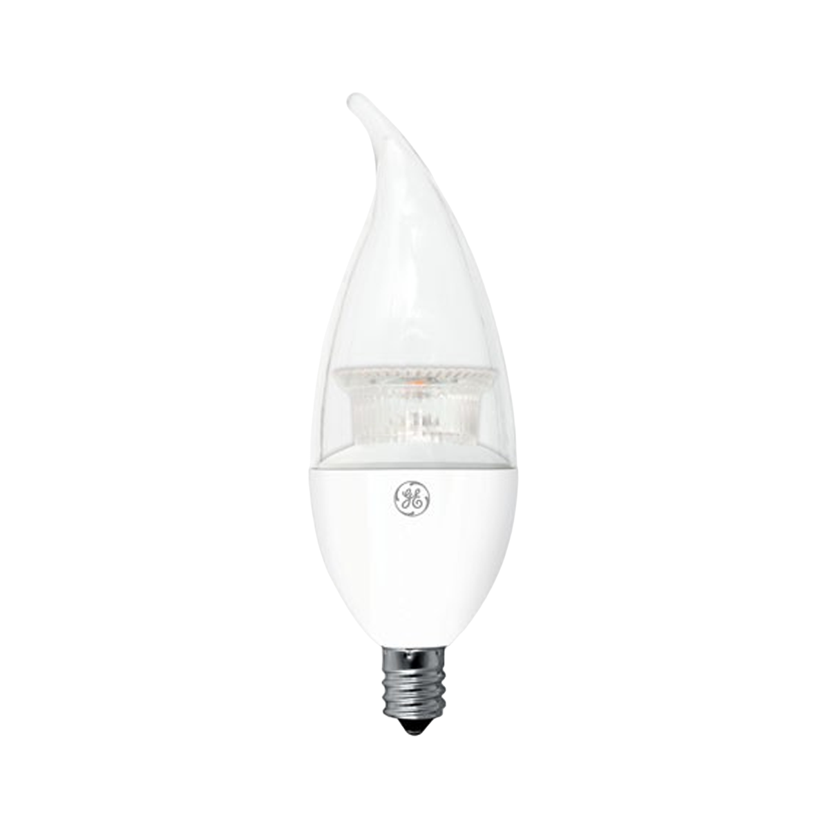 4W CA11 Clear LED Dimmable E12 Candelabra Base 300lm 2700k 120V LB