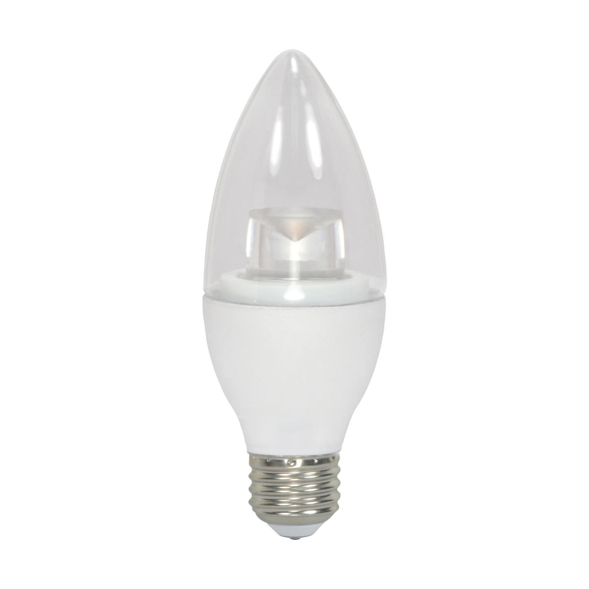 3.5W B11 Clear LED Dimmable E26 Medium Base 300lm 3000k 120V LB
