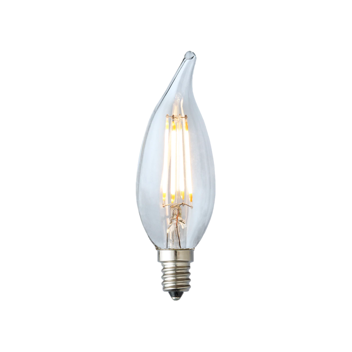 3.5W CA10 Clear LED Dimmable E12 Candelabra 350lm 2700k 120V LB371936