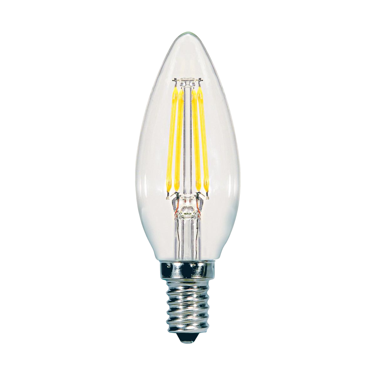 5.5W B10 LED Clear Dimmable Candelabra E12 500lm 2700k JA8 LB422027