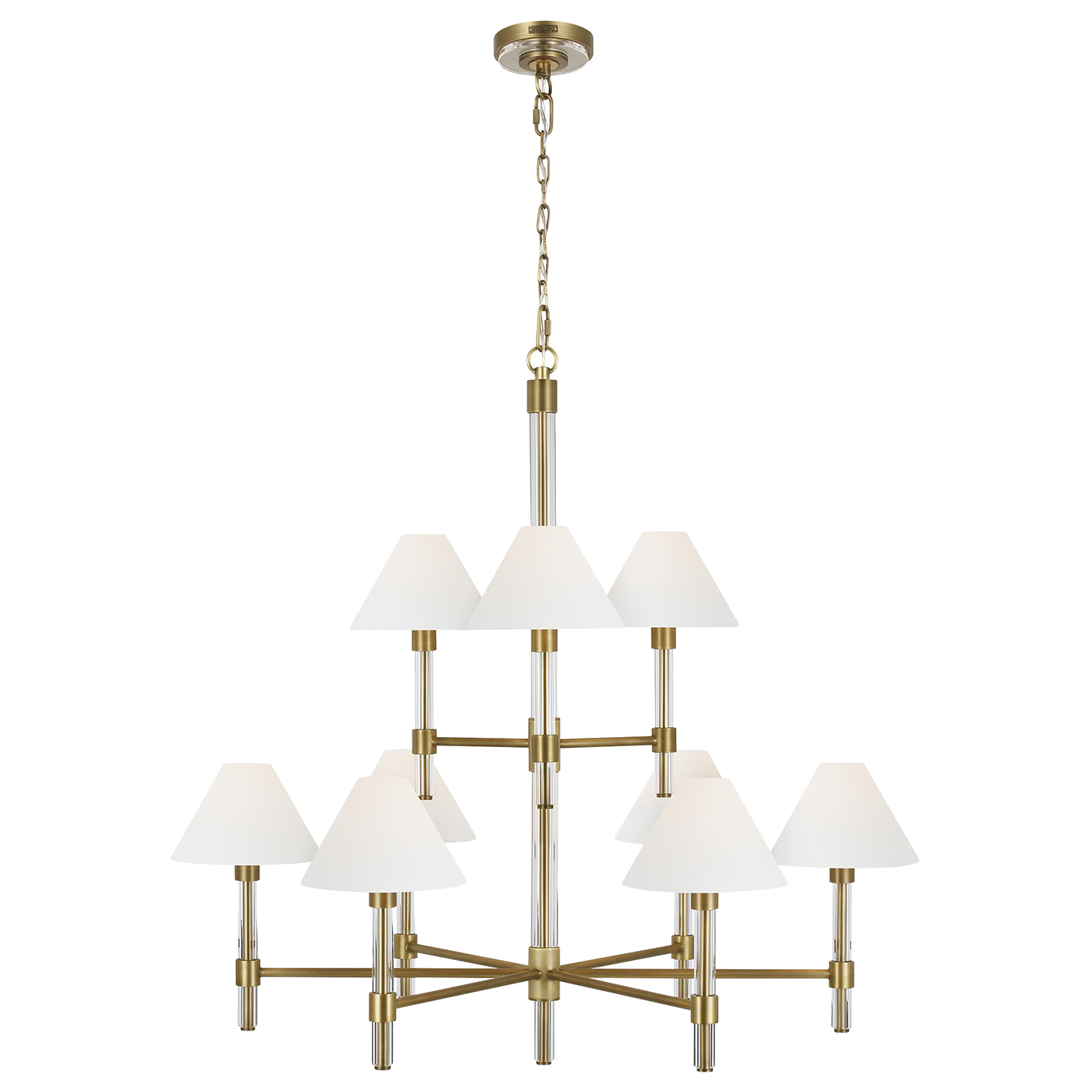 Robert Large Chandelier Time Worn Brass