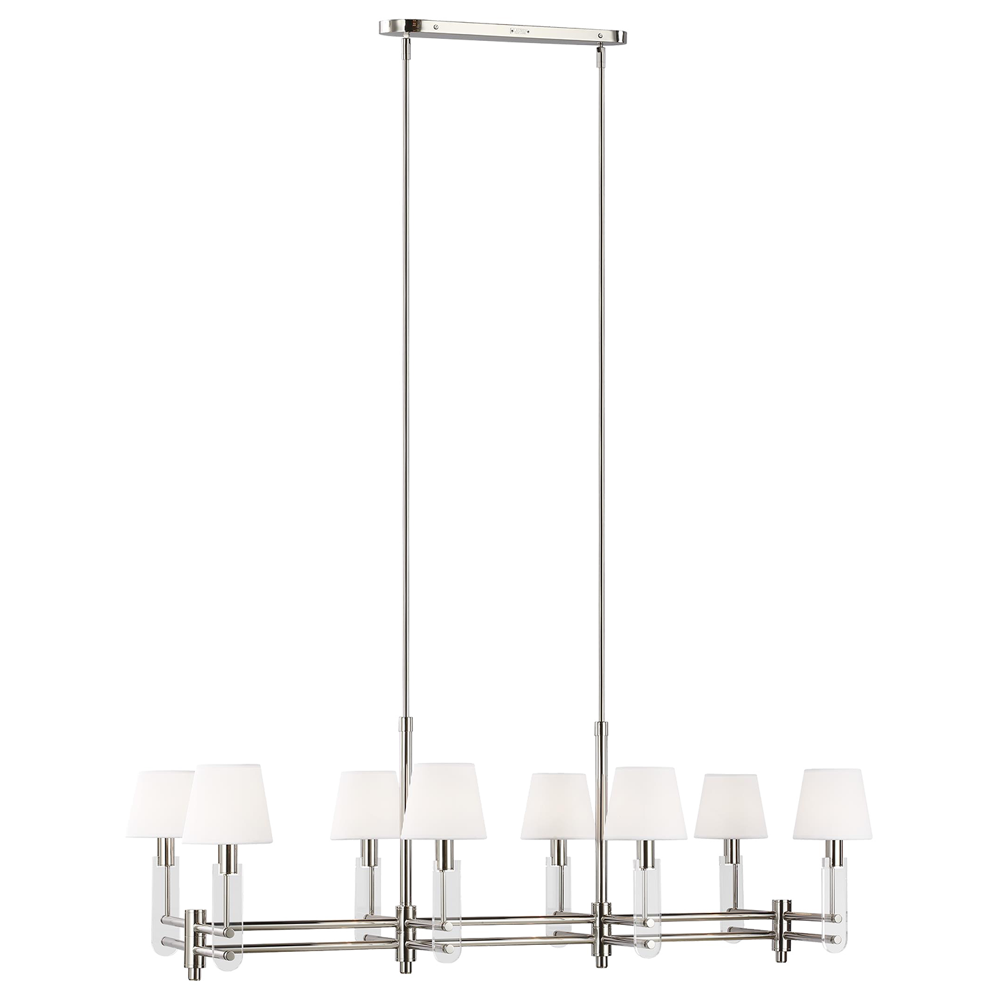 Jake Linear Chandelier Polished Nickel