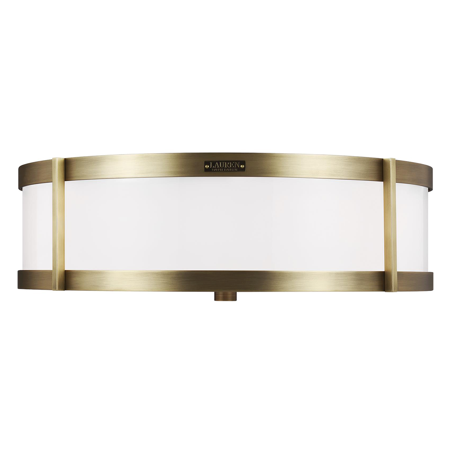 Flynn Large Flush Mount Time Worn Brass