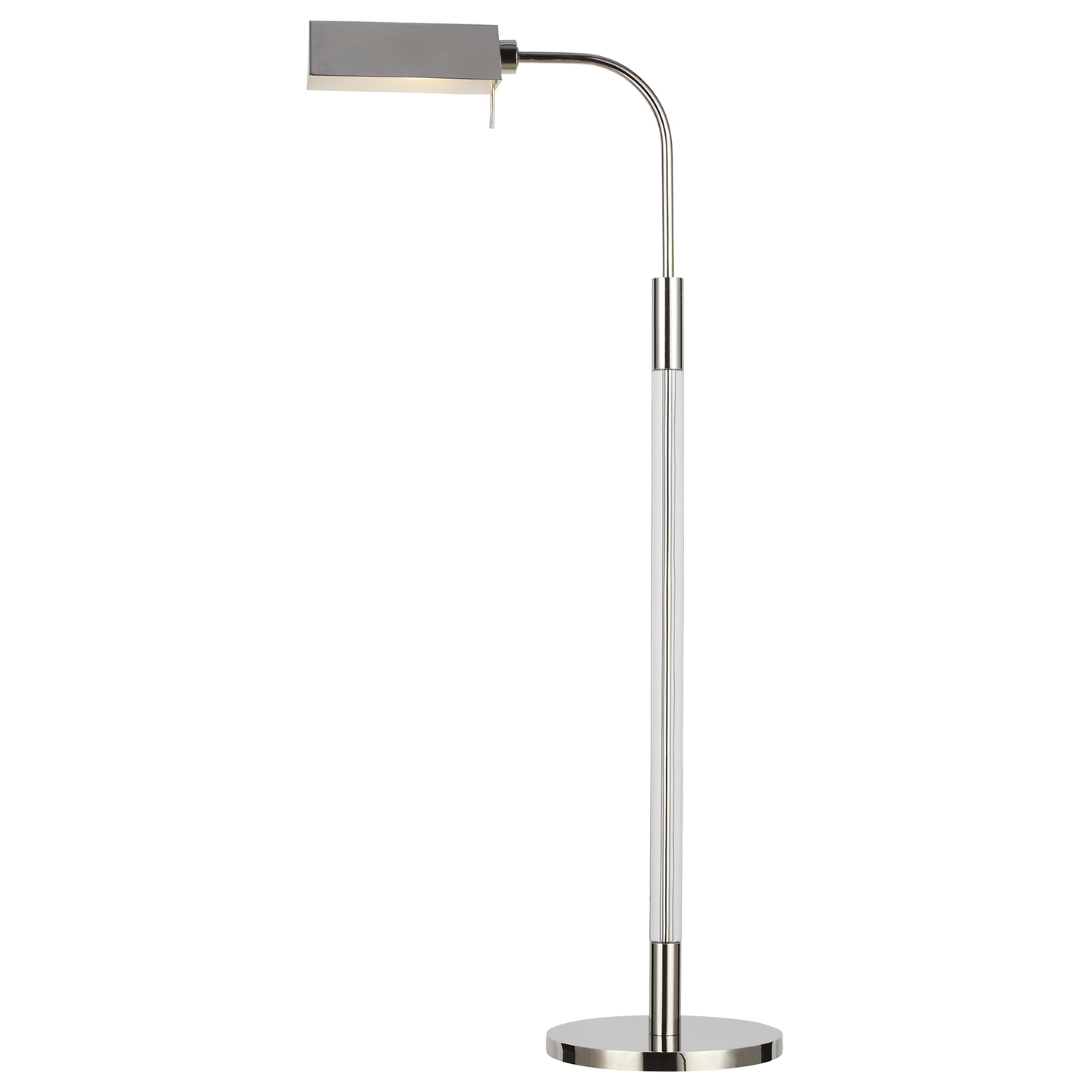 Robert Task Floor Lamp Polished Nickel Bulbs Inc