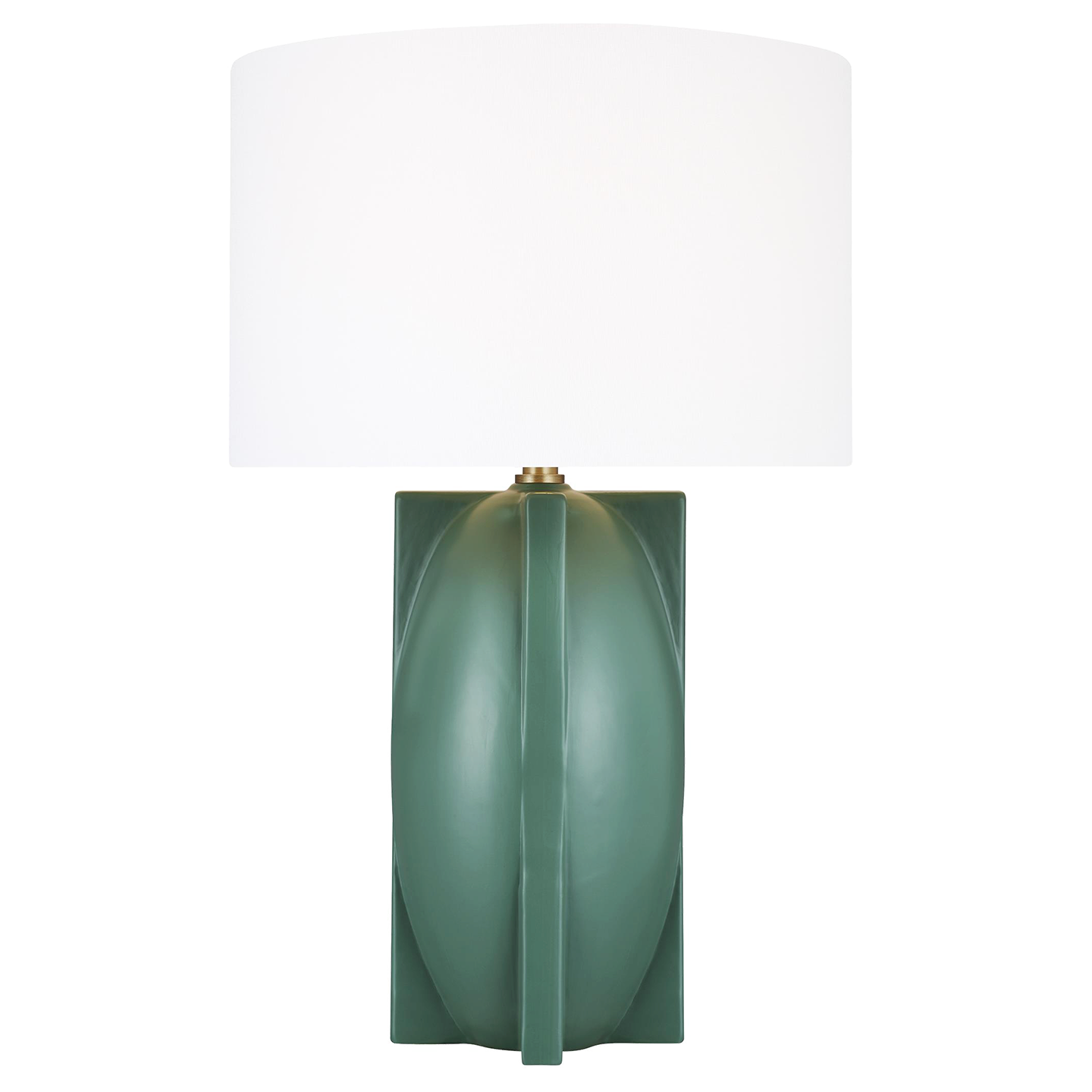 William Narrow Table Lamp Matte Green Bulbs Inc