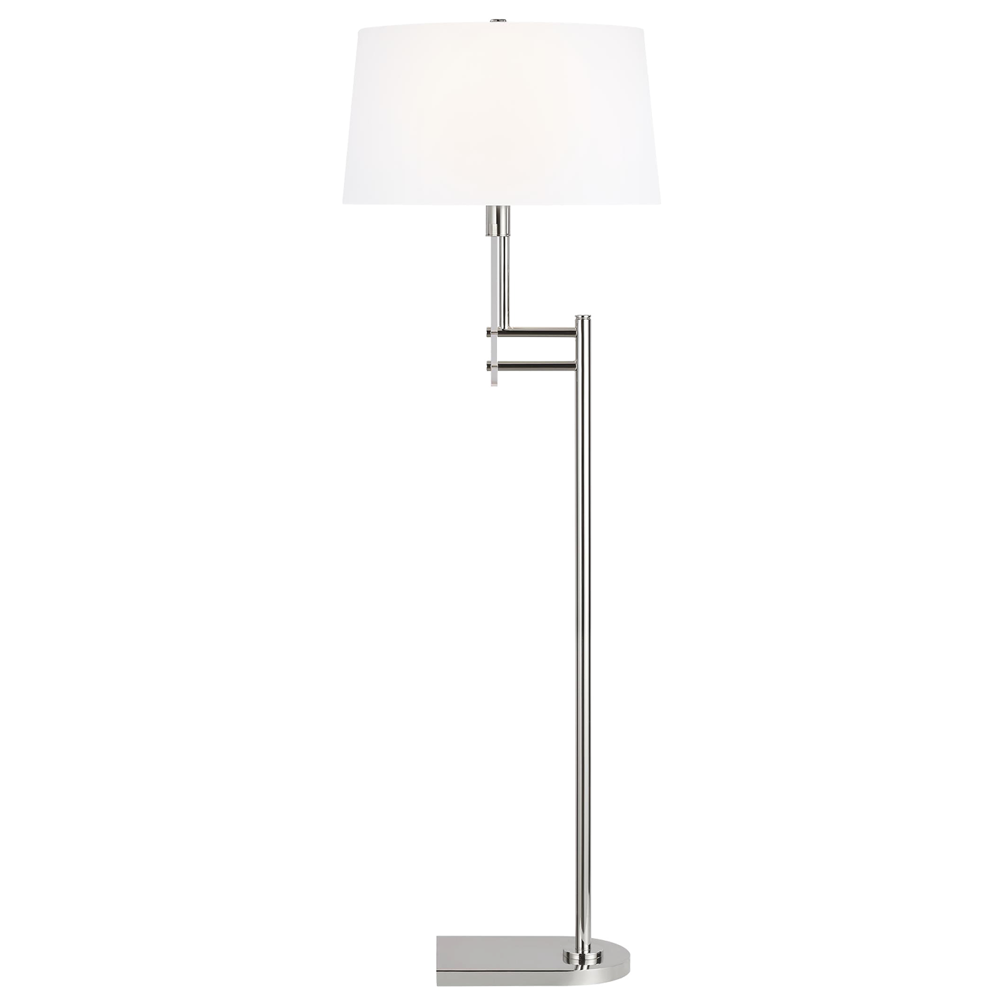 Jake Floor Lamp Polished Nickel Bulbs Inc
