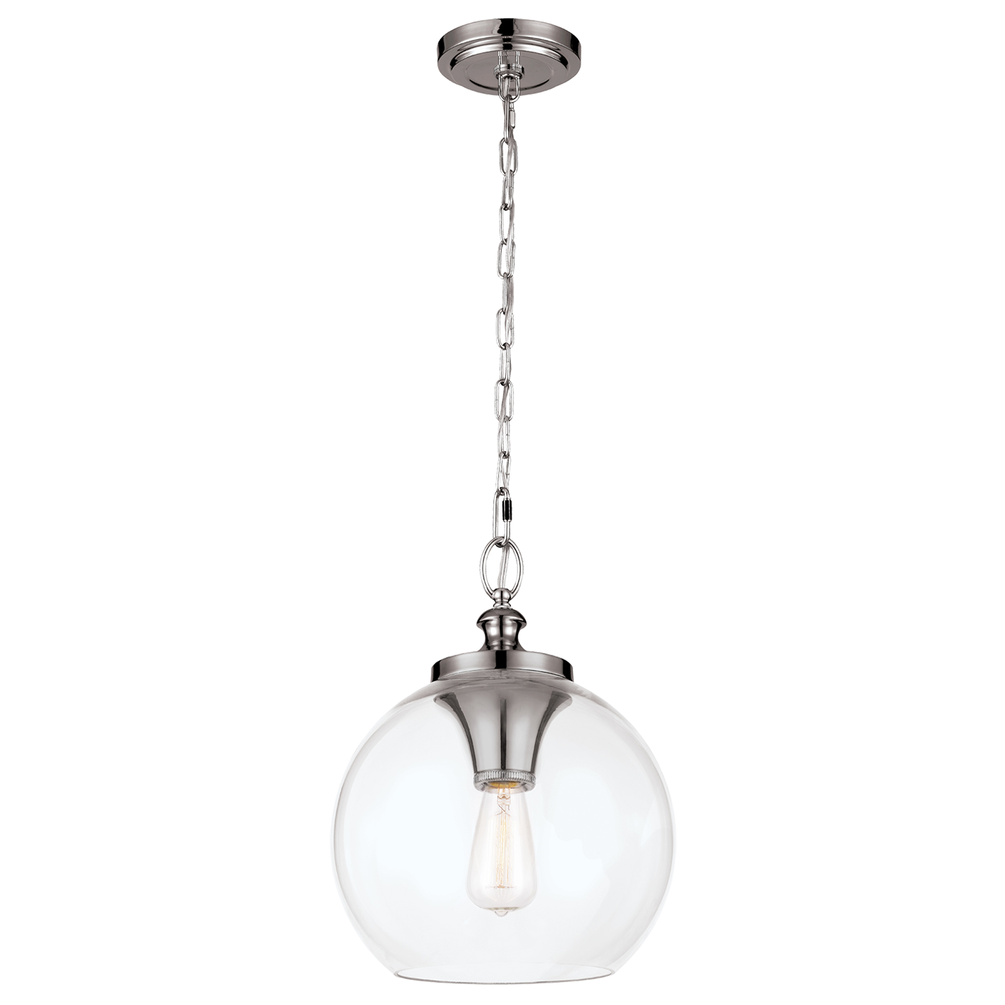 Tabby Clear Glass Pendant P1307 Visual Comfort