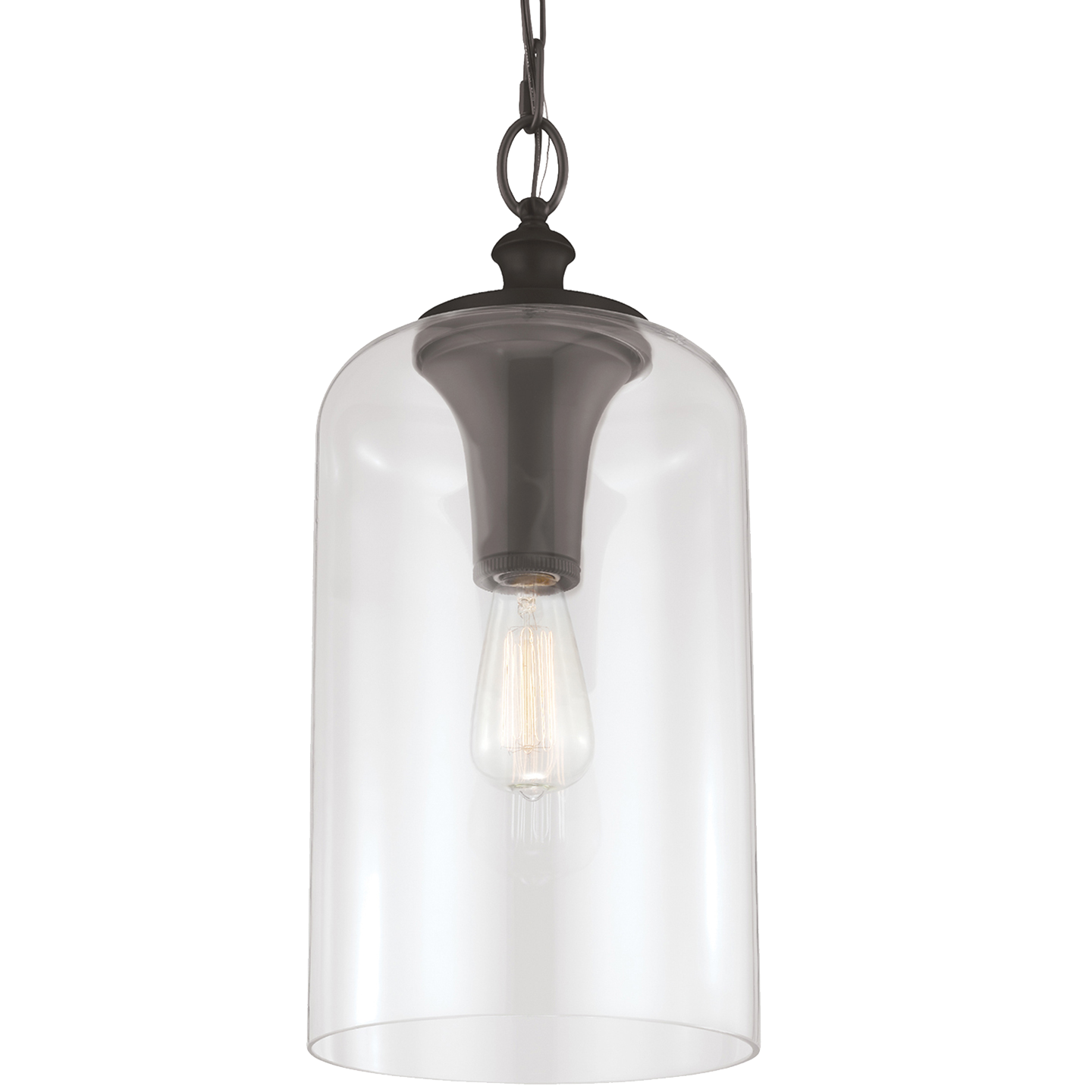 Hounslow Clear Glass Pendant Oil Rubbed Bronze