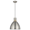 Brynne Small LED Pendant Satin Nickel Bulbs Inc