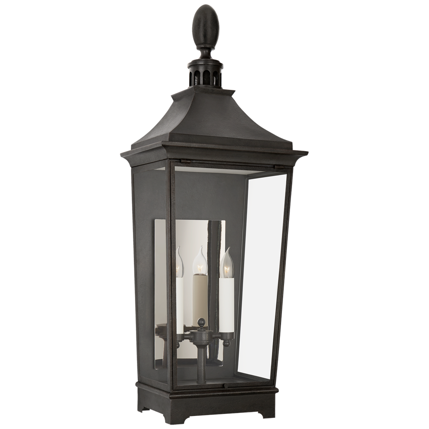 Rosedale Classic Medium Tall 3/4 Wall Lantern EURC2028 Visual Comfort