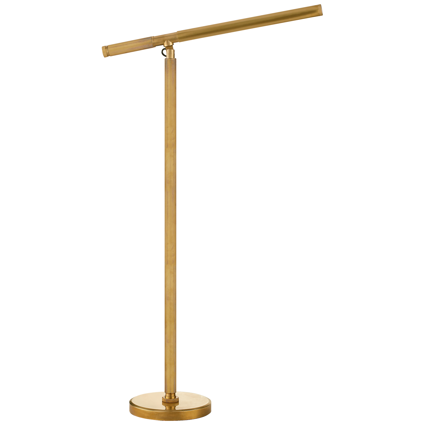 Barrett Knurled Boom Arm Floor Light