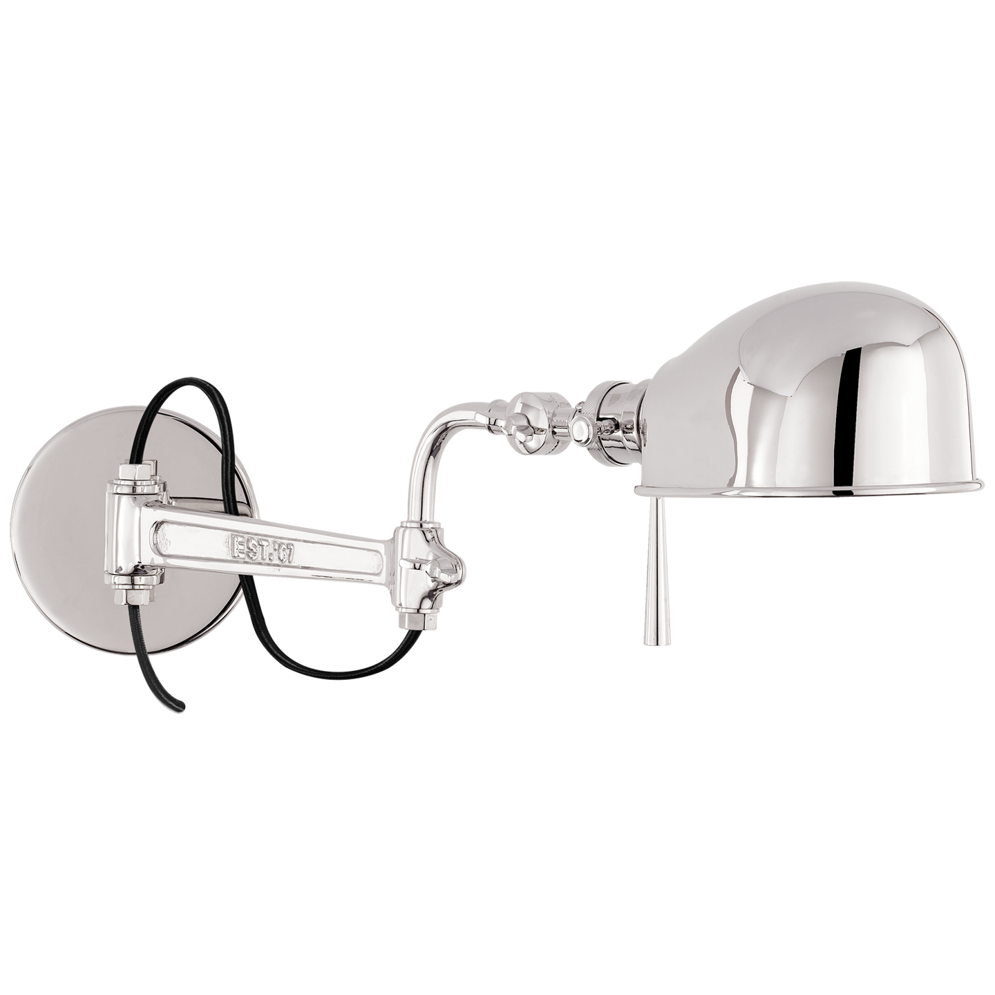 RL '67 Swing Arm Wall Lamp in Polished Nickel