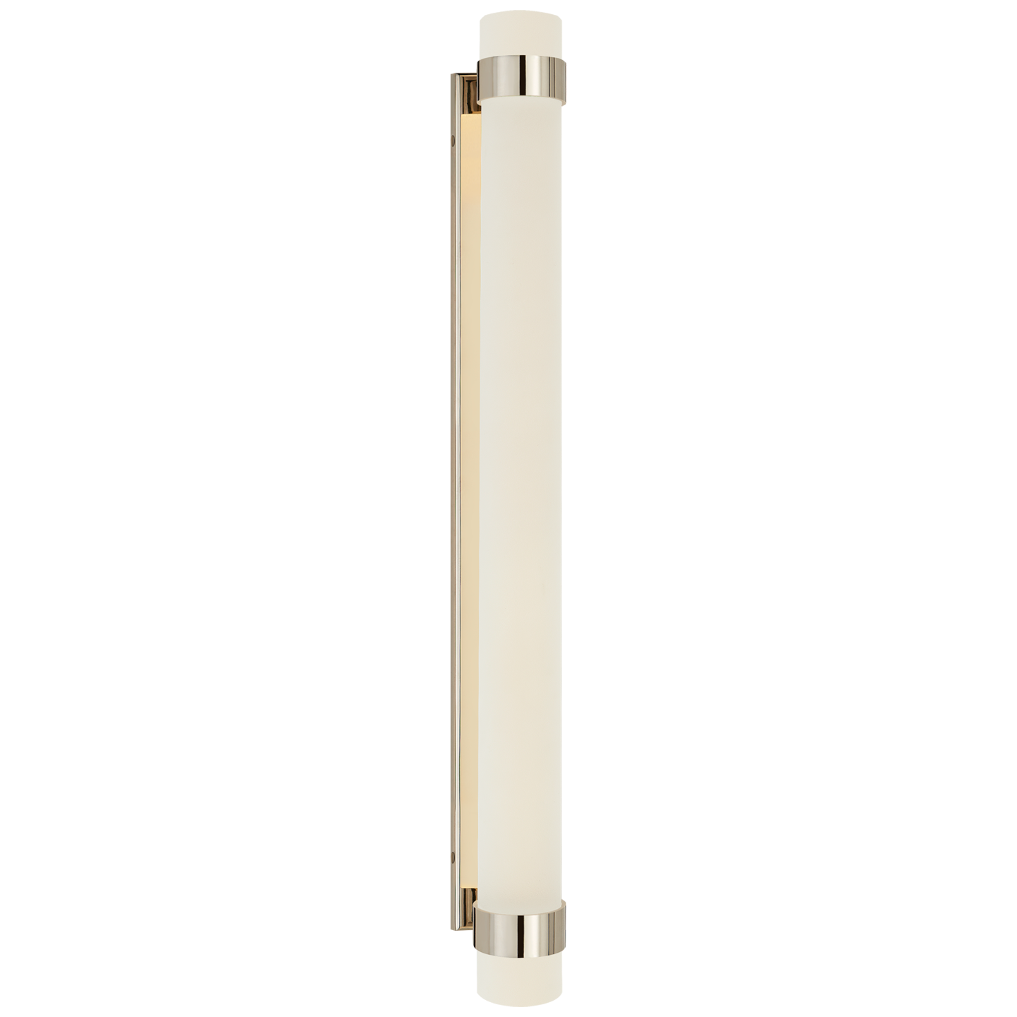 Barton Grande Bath Sconce in Polished Nickel with Etched Crystal