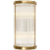 Allen Small Linear Sconce in Natural Brass and Glass Rods