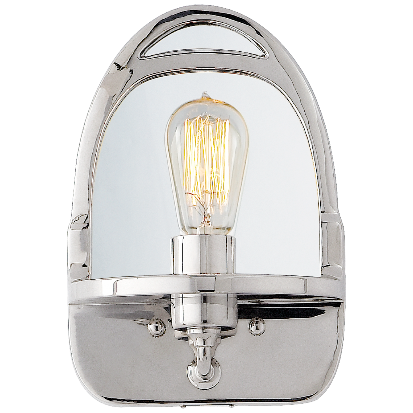 Westbury Mirrored Sconce in Polished Nickel