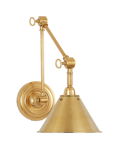 Anette Library Light in Natural Brass
