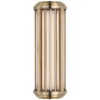 Perren Small Wall Sconce in Natural Brass and Glass Rods