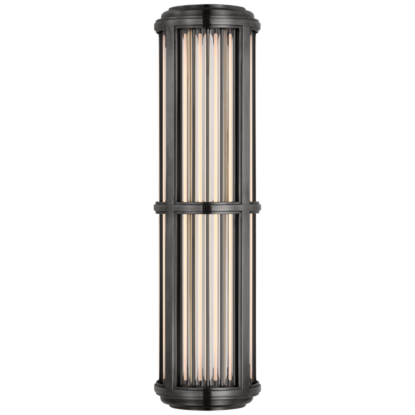 Perren Medium Wall Sconce in Bronze and Glass Rods