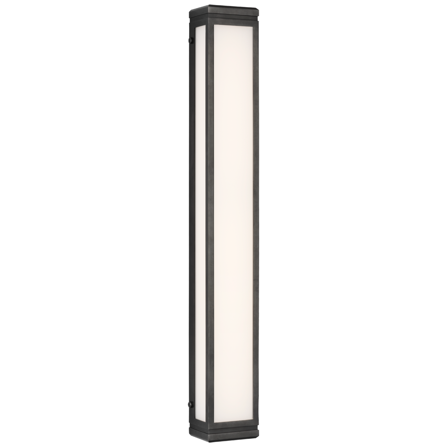 Hayles 34" Bath Light in Bronze with White Glass