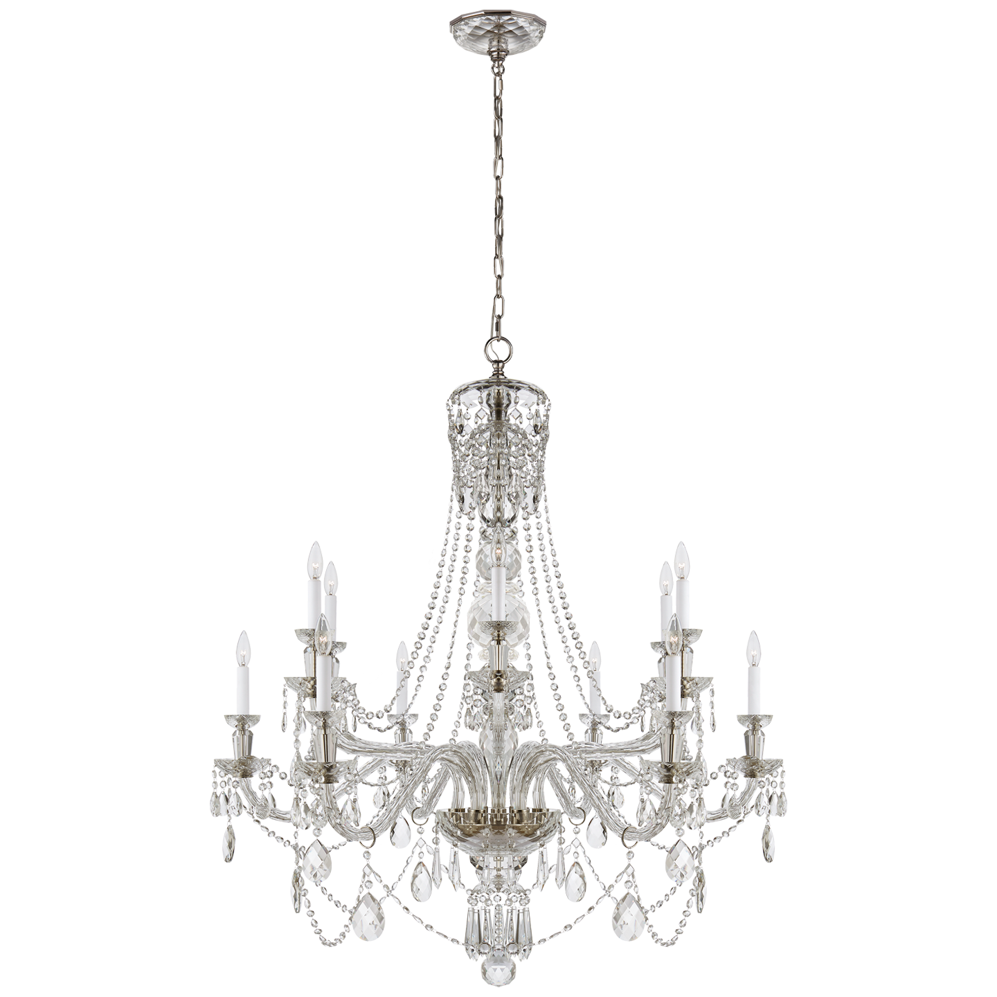 Daniela Two-Tier Chandelier in Crystal
