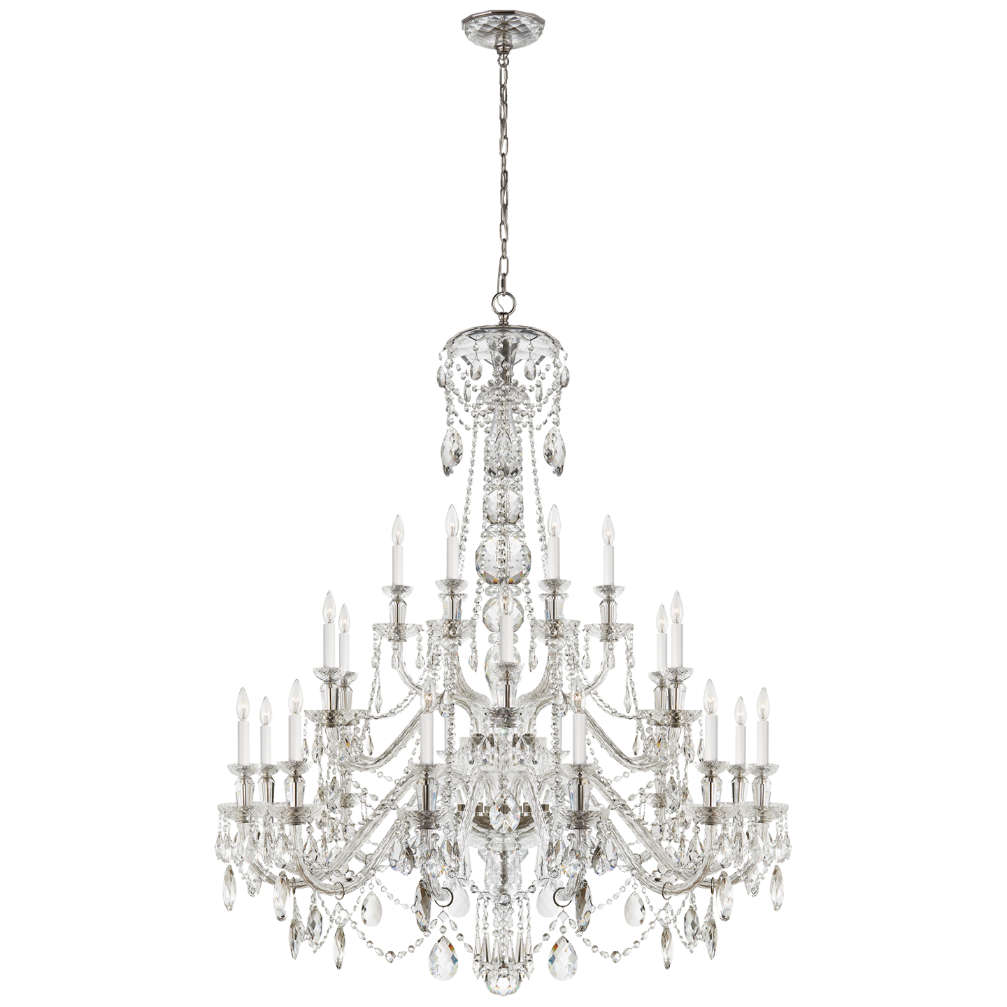 Daniela Twenty Four-Light Chandelier in Crystal
