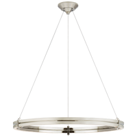 Paxton 32" Ring Chandelier in Polished Nickel