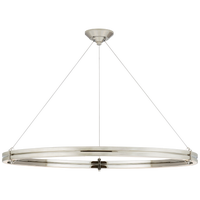 Paxton 40" Ring Chandelier in Polished Nickel
