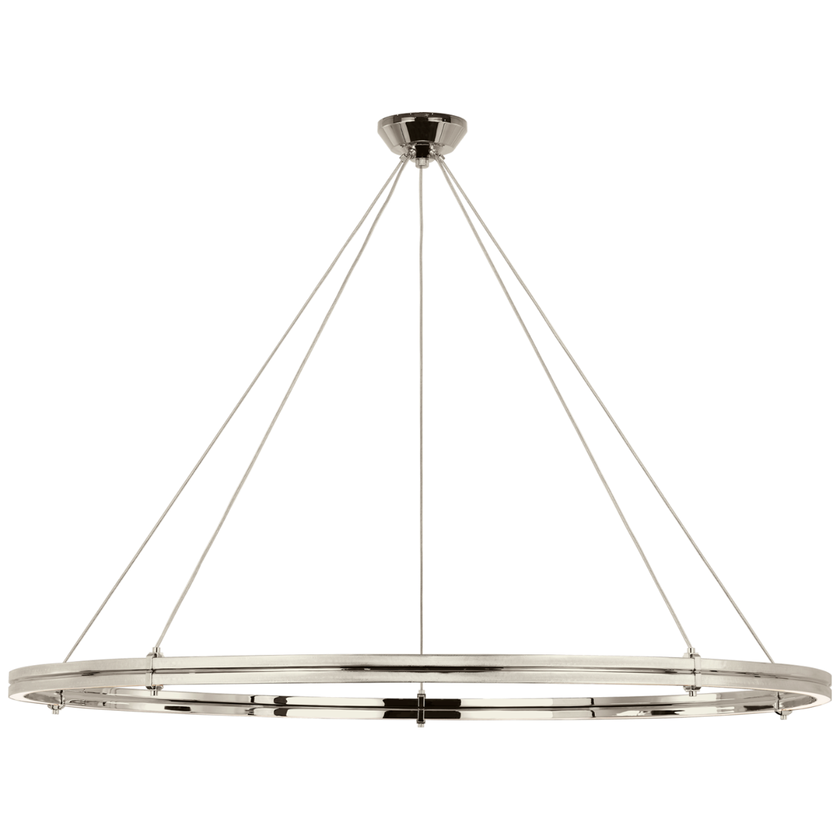 Paxton 60" Ring Chandelier in Polished Nickel