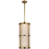 Perren 10" Pendant in Natural Brass and Glass Rods