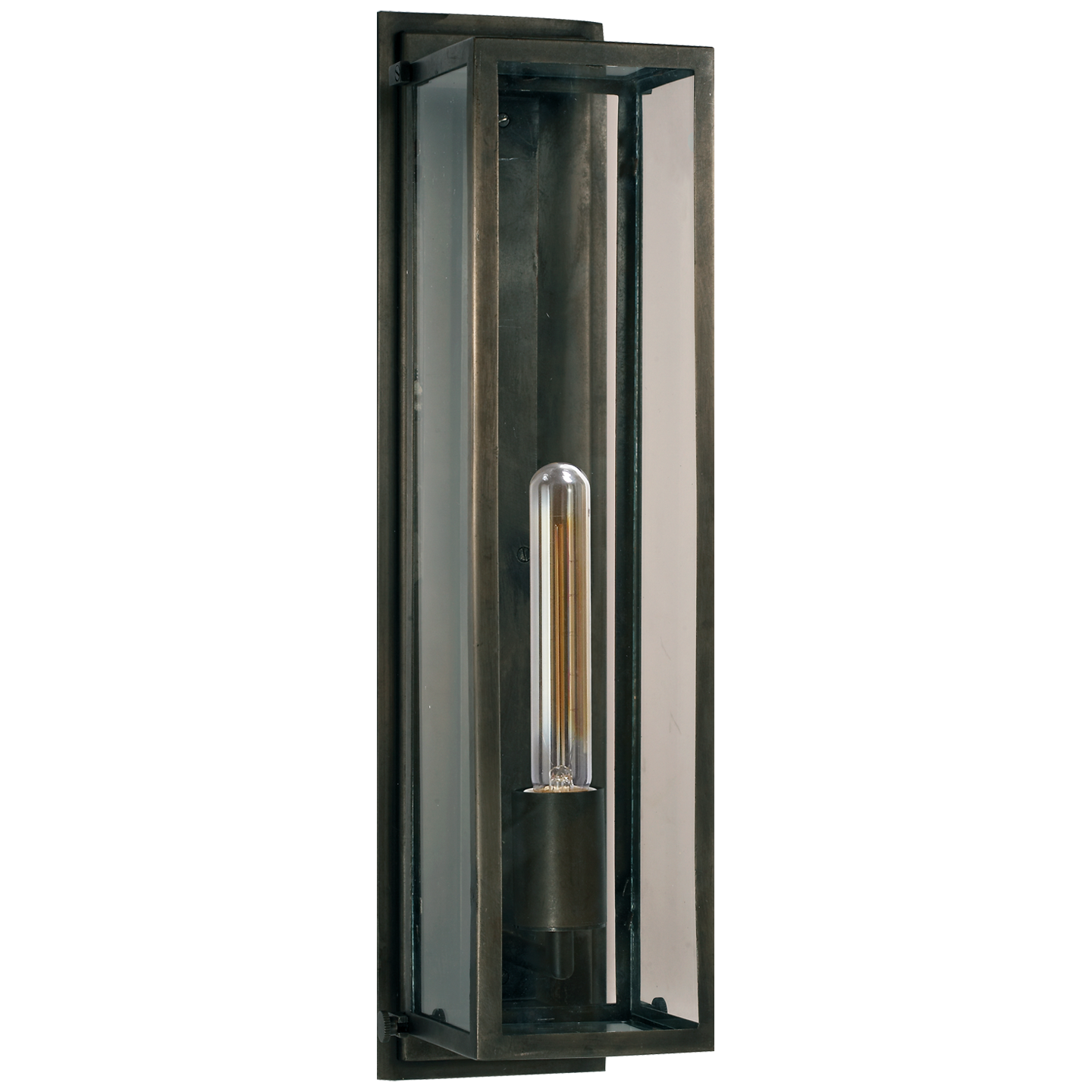 Belden Square Sconce in Aged Iron