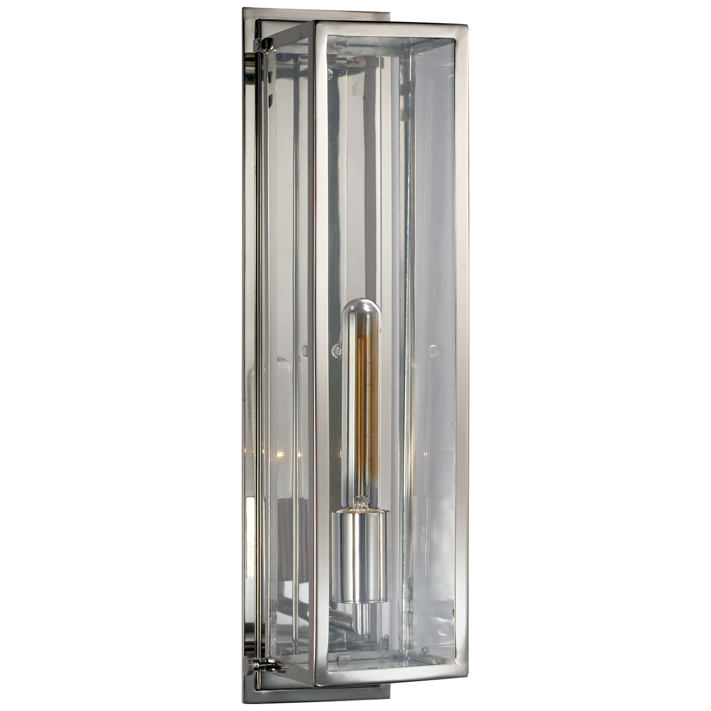 Belden Square Sconce in Polished Nickel