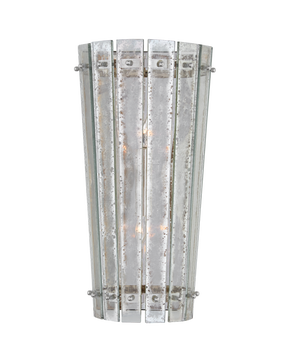 Cadence Medium Sconce in Polished Nickel with Antique Mirror