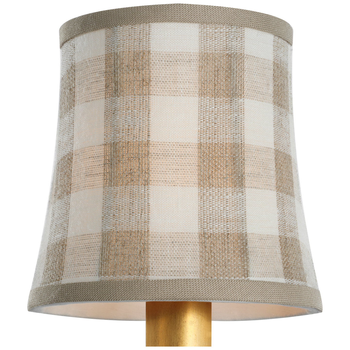 Schumacher 5" Natural Sidney Check Soft Empire Shade