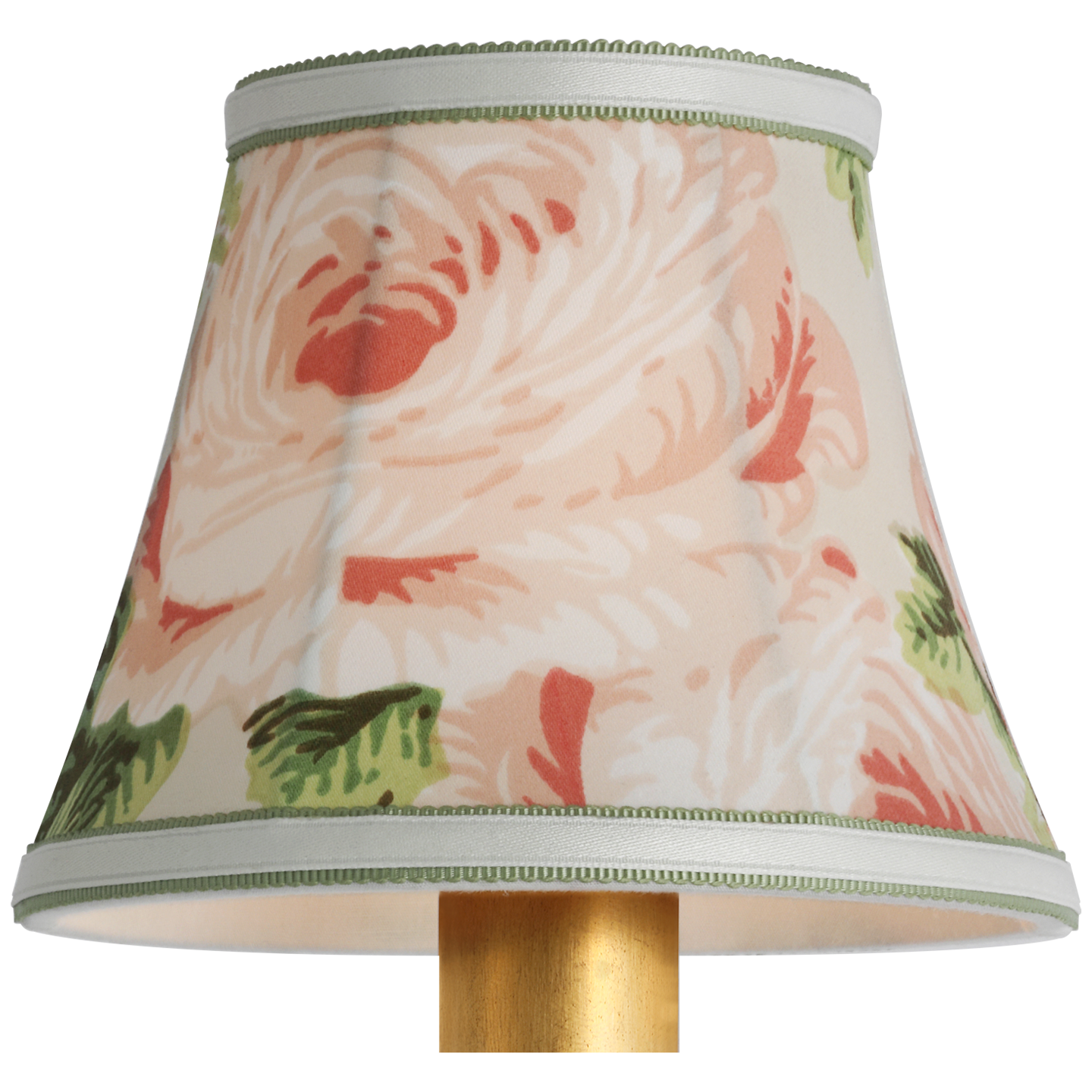 Schumacher 5" Blush Salisbury Chintz Bell Empire Shade