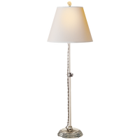 Wyatt Accent Lamp in Polished Nickel with Natural Paper Shade