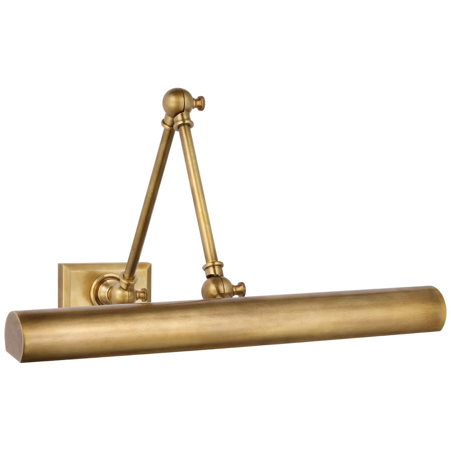 Cabinet Maker 18" Double Library Light in Hand-Rubbed Antique Brass